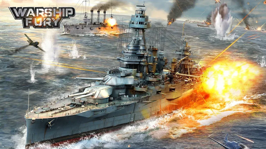 Warship Fury  [МОД Много денег] Screenshot 1