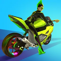 Скачать взлом Wild Wheels: Bike Racing (Уайлд Вилз)  [МОД Unlocked] на Андроид