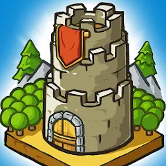 Скачать взлом Grow Castle - Tower Defense (Гроу Касл)  [МОД Все открыто] на Андроид