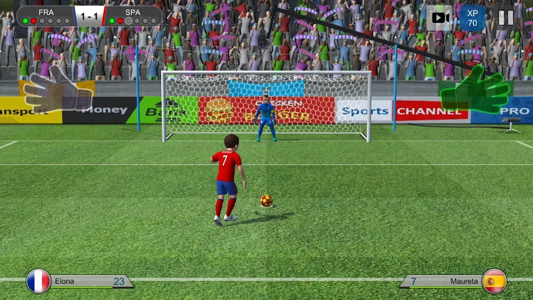 Pro Kick Soccer (Про Кик Сокер)  [МОД Бесконечные монеты] Screenshot 1