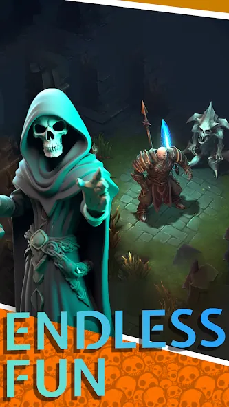 Necromancer Hero: Skeletons 3D (Некромантгерой)  [МОД Бесконечные деньги] Screenshot 2