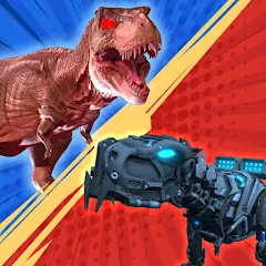 Скачать взлом Dinosaur Monster Fight Battle (Бамбам Монстр Против 100 Дверей)  [МОД Unlimited Money] на Андроид