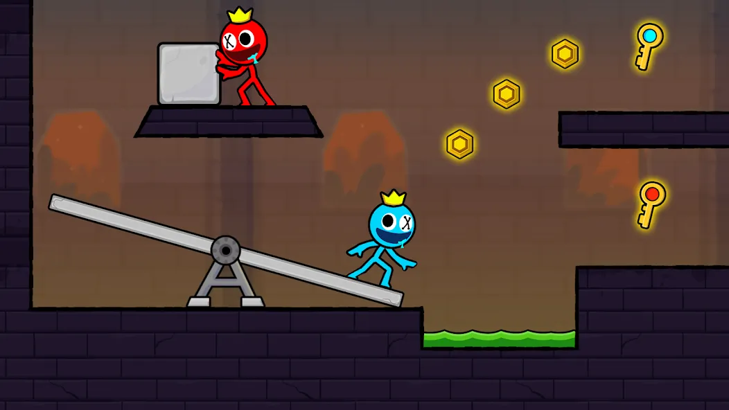 Red and Blue Stickman 2024 (Ред энд Блу Стикмен 2)  [МОД Mega Pack] Screenshot 2