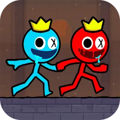 Скачать взлом Red and Blue Stickman 2024 (Ред энд Блу Стикмен 2) [МОД Mega Pack] на Андроид