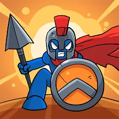 Скачать взлом Stick Battle: War of Legions (Стик битва)  [МОД Много монет] на Андроид