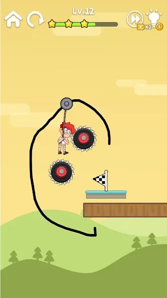 Zipline Rescue: Physics Game (Зиплайн Рескью)  [МОД Unlimited Money] Screenshot 2