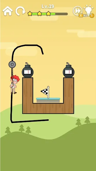 Zipline Rescue: Physics Game (Зиплайн Рескью)  [МОД Unlimited Money] Screenshot 4