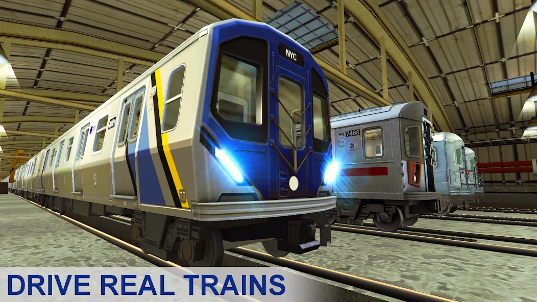 Subway Train Simulator  [МОД Бесконечные монеты] Screenshot 1