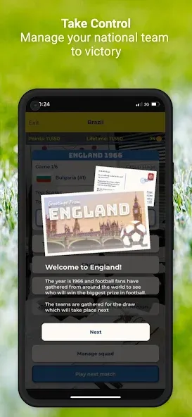 International Football Manager (Интернациональный футбольный менеджер)  [МОД Бесконечные монеты] Screenshot 4