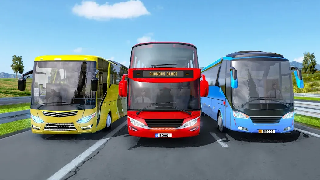 Highway Bus Simulator Bus Game  [МОД Бесконечные монеты] Screenshot 1