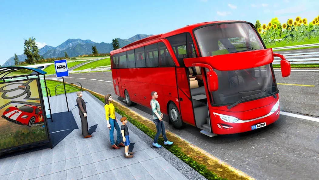 Highway Bus Simulator Bus Game  [МОД Бесконечные монеты] Screenshot 2