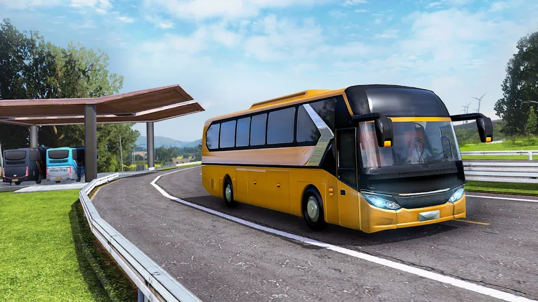 Highway Bus Simulator Bus Game  [МОД Бесконечные монеты] Screenshot 5