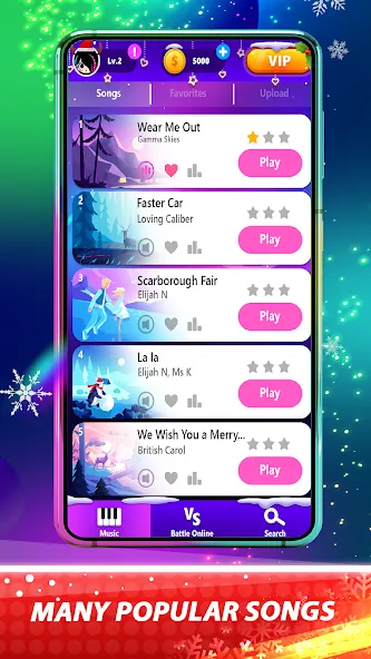 Magic Pink Tiles: Piano Game (Магические розовые плитки)  [МОД Бесконечные деньги] Screenshot 3