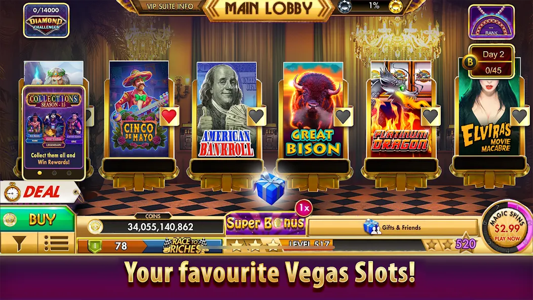 Black Diamond Casino Slots (СЛОТЫ)  [МОД Много денег] Screenshot 5