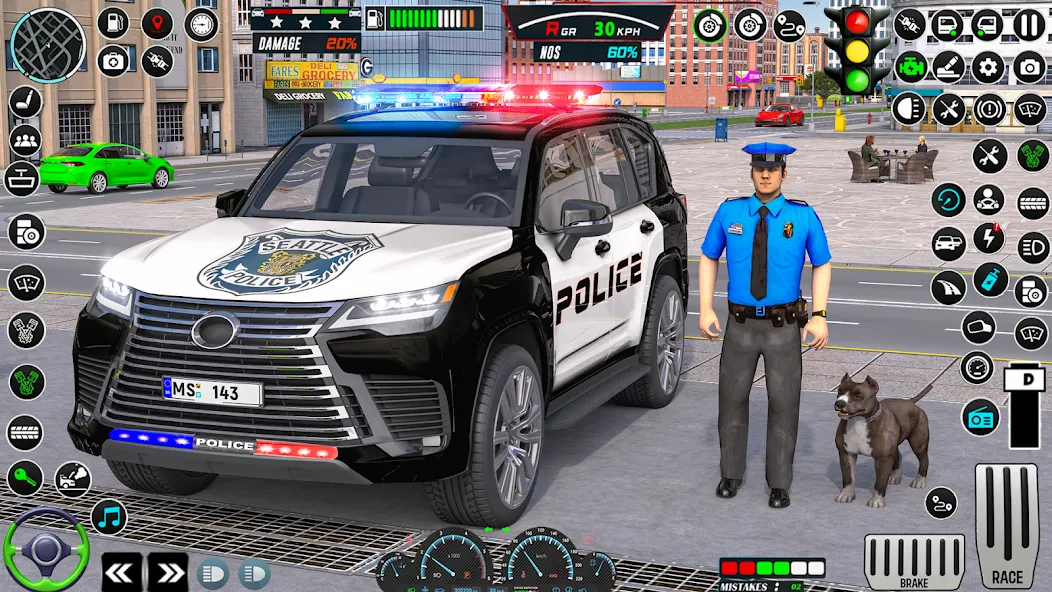 US Police Car Parking - King  [МОД Unlocked] Screenshot 1