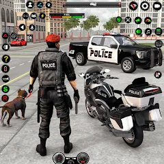 Скачать взлом US Police Car Parking - King [МОД Unlocked] на Андроид