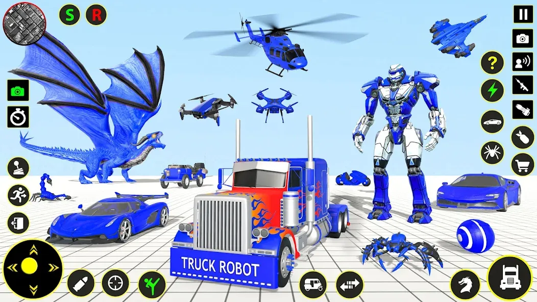 Truck Game - Car Robot Games  [МОД Много монет] Screenshot 1