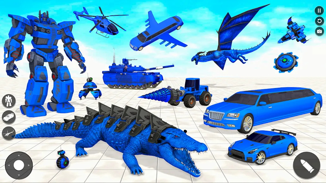 Crocodile Animal Robot Games  [МОД Много денег] Screenshot 1