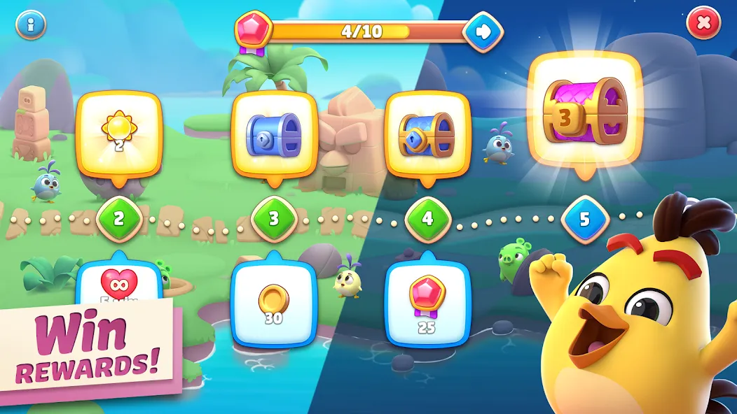 Angry Birds Journey (Энгри Бердс Джорни)  [МОД Меню] Screenshot 4