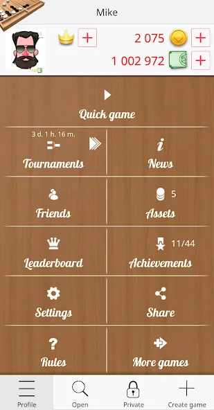 Backgammon Online  [МОД Unlocked] Screenshot 5