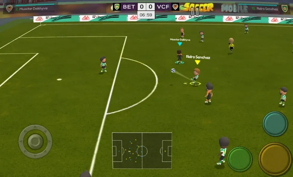 Super Arcade Soccer Mobile (упер Аркадный Футбол Мобильный)  [МОД Много денег] Screenshot 1