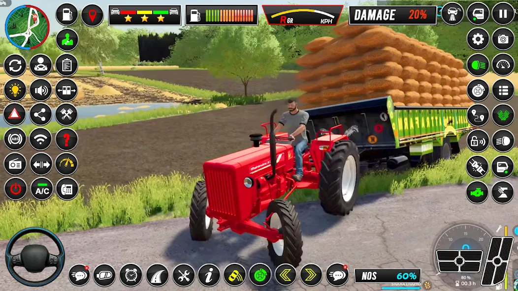 Indian Tractor Simulator Games  [МОД Unlimited Money] Screenshot 1