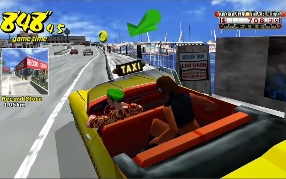 Crazy Taxi Classic (Крейзи Такси Классик)  [МОД Много монет] Screenshot 5