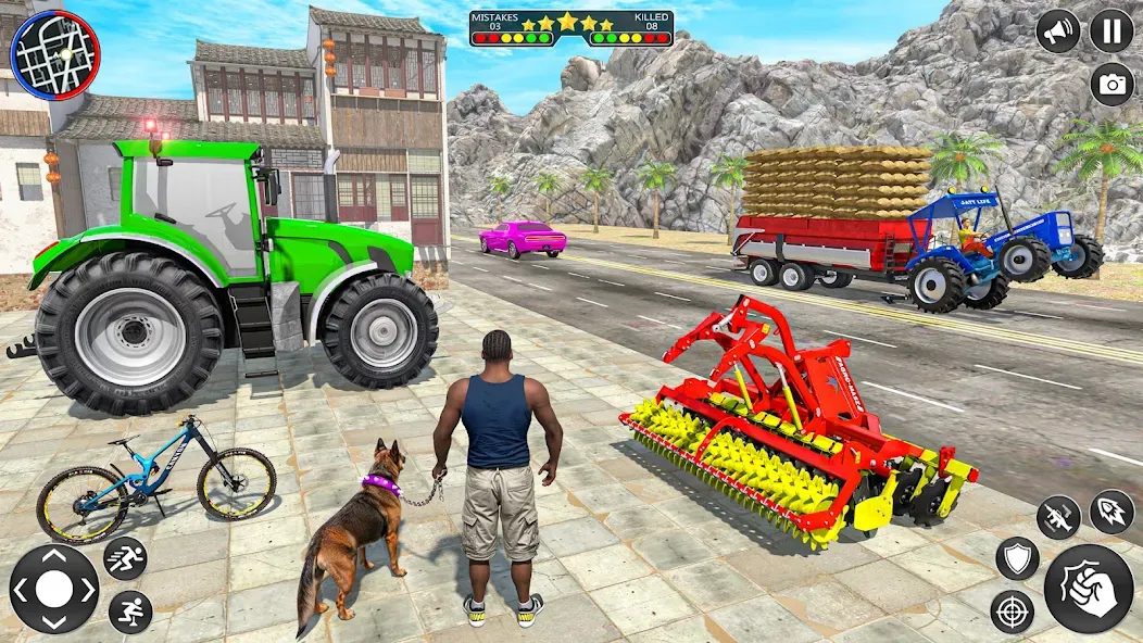 Indian Tractor Driving Game 3D (Фарминг Геймс)  [МОД Бесконечные деньги] Screenshot 1