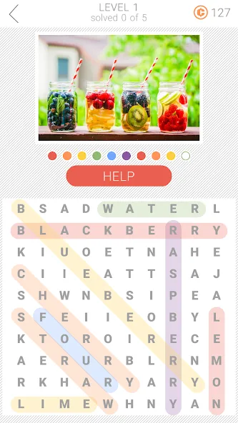 10x10 Word Search (десять на десять)  [МОД Unlocked] Screenshot 1