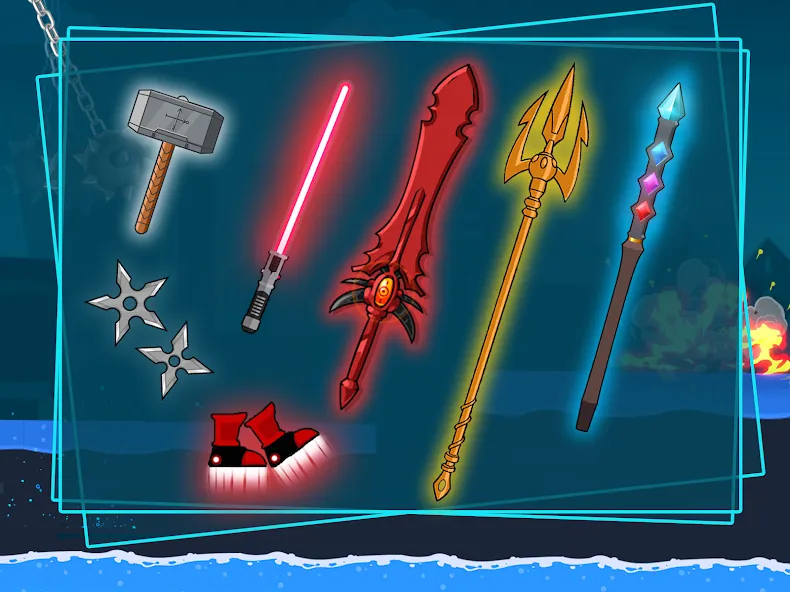 Stick-man Fighting Games  [МОД Unlocked] Screenshot 3