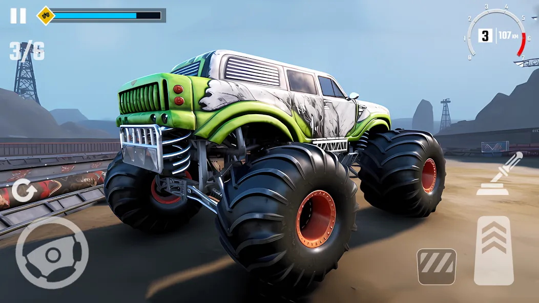 4x4 Monster Truck Racing Games (Монстр Трак Гонки игры)  [МОД Много денег] Screenshot 5