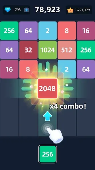 2048™ Merge Block Puzzle (Слияние блочных головоломок)  [МОД Mega Pack] Screenshot 4