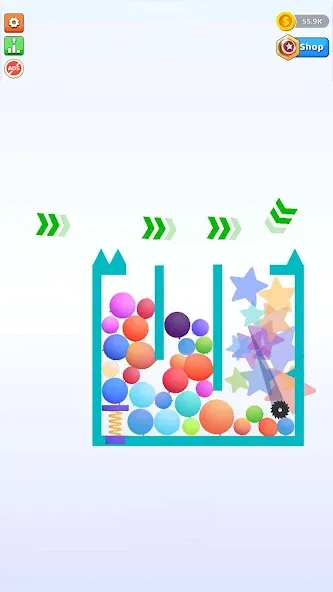 Bounce and pop - Puff Balloon  [МОД Меню] Screenshot 2