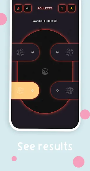 Mini : Finger Picker Chooser (Шок)  [МОД Бесконечные деньги] Screenshot 1