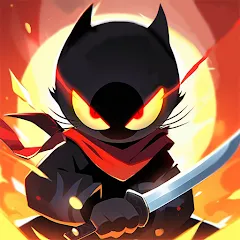 Скачать взлом Ninja Cat - Idle Arena (Крейзи Ниндзя Кэт)  [МОД Много монет] на Андроид