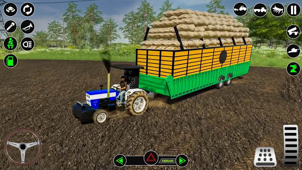 Farming Tractor Simulator Game  [МОД Mega Pack] Screenshot 5