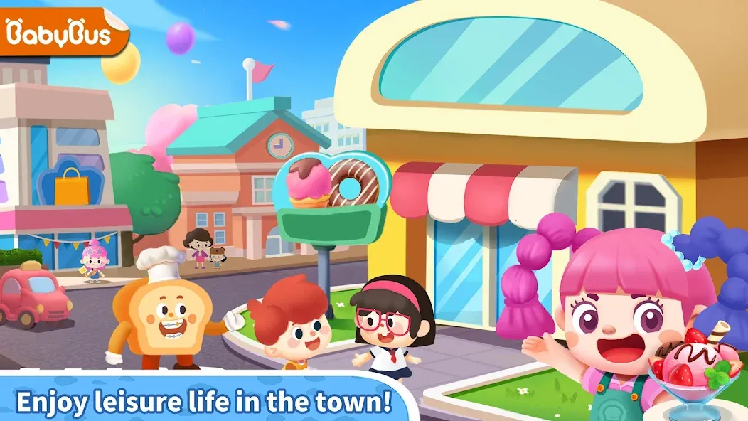 Little Panda's Town: Street  [МОД Бесконечные монеты] Screenshot 1