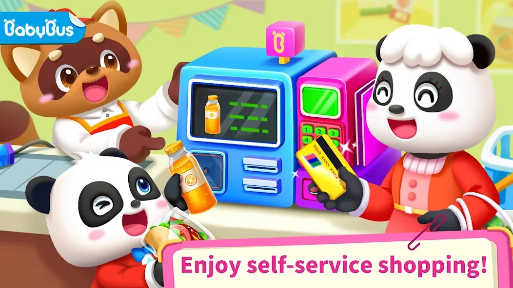 Baby Panda's Supermarket  [МОД Много денег] Screenshot 1