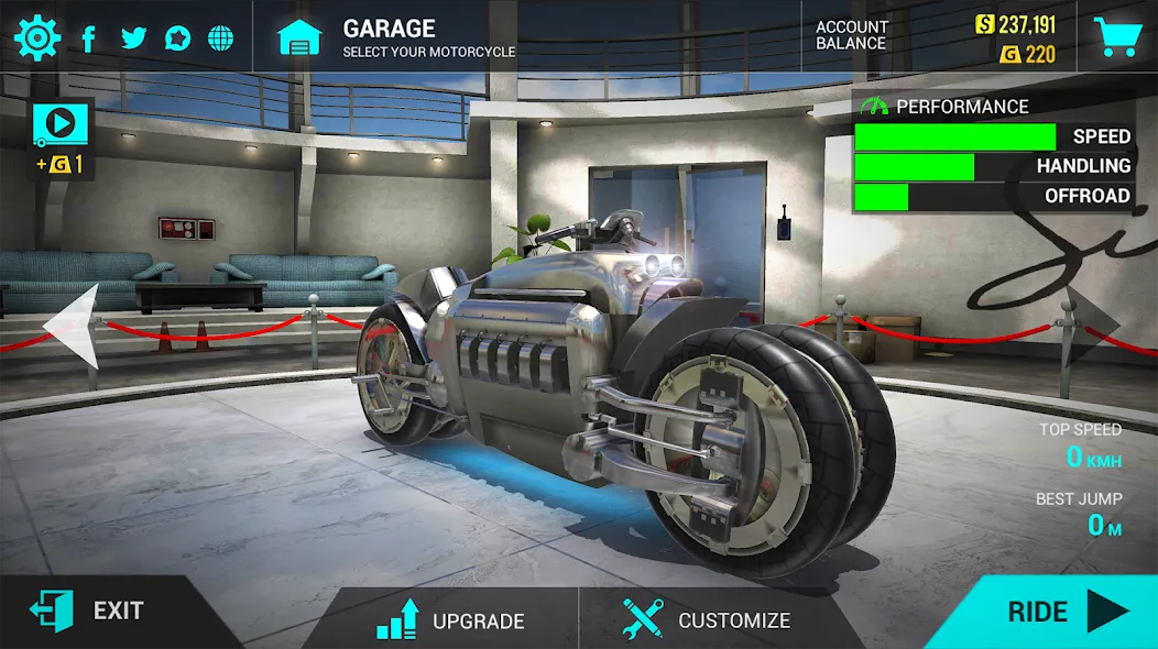 Ultimate Motorcycle Simulator (Ультимативный Мотоциклетный Симулятор)  [МОД Menu] Screenshot 2