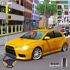 Скачать взлом City Taxi Games-Taxi Car Games (Сити Такси Игры)  [МОД Все открыто] на Андроид