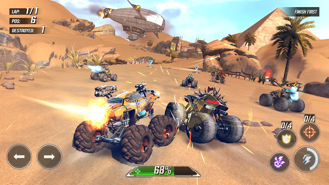 RACE: Rocket Arena Car Extreme (РЕЙС)  [МОД Unlimited Money] Screenshot 1