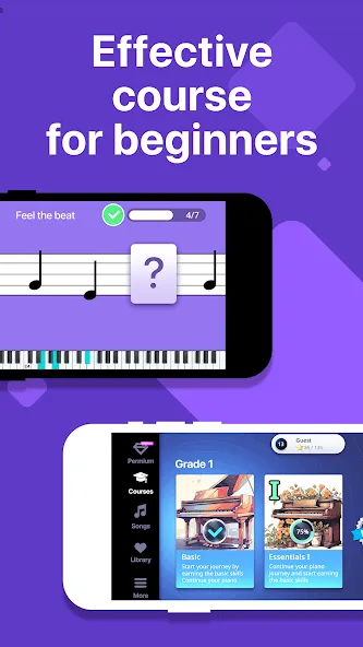 Simpia: Learn Piano Fast (Симпиа)  [МОД Много монет] Screenshot 2