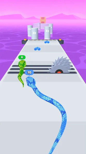 Snake Run Race・3D Running Game (Снейк Ран Рейс)  [МОД Меню] Screenshot 3