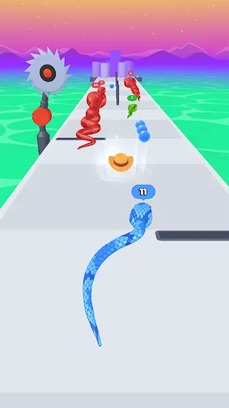 Snake Run Race・3D Running Game (Снейк Ран Рейс)  [МОД Меню] Screenshot 4