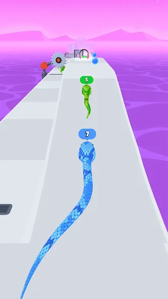 Snake Run Race・3D Running Game (Снейк Ран Рейс)  [МОД Меню] Screenshot 5