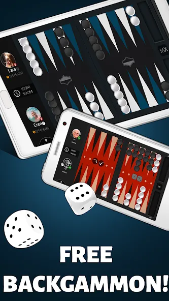 Backgammon Offline  [МОД Меню] Screenshot 2