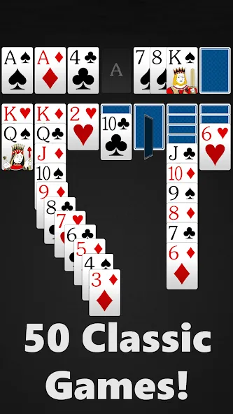 Solitaire - Classic Card Games (Солитер)  [МОД Много монет] Screenshot 3