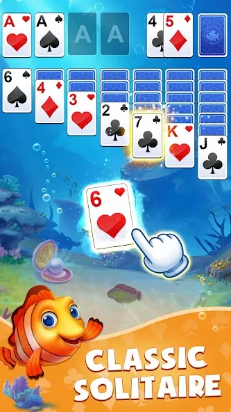 Solitaire: Fish Master (Солитер)  [МОД Unlocked] Screenshot 1