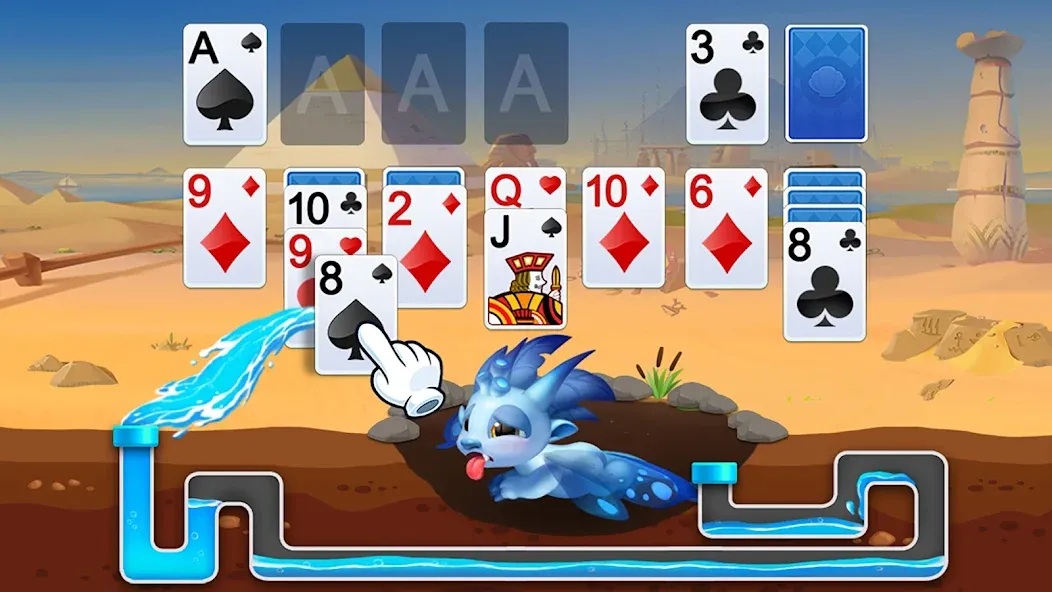 Solitaire Dragons  [МОД Бесконечные деньги] Screenshot 1