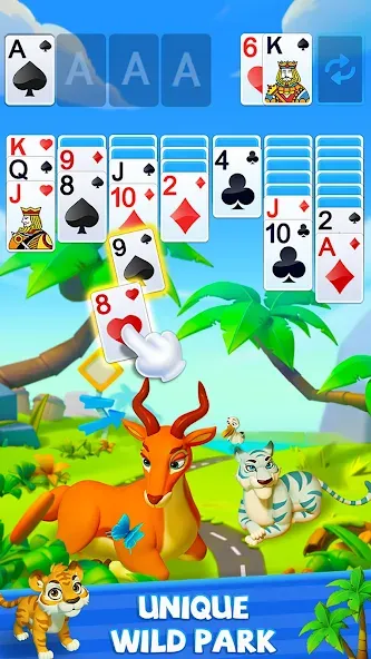 Solitaire - Wild Park  [МОД Меню] Screenshot 4